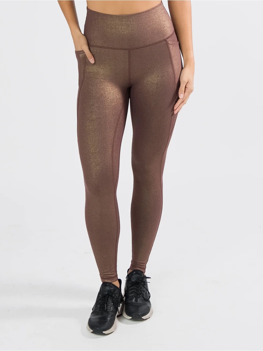 Senita Shakti Leggings (27") - Fossil Shimmer